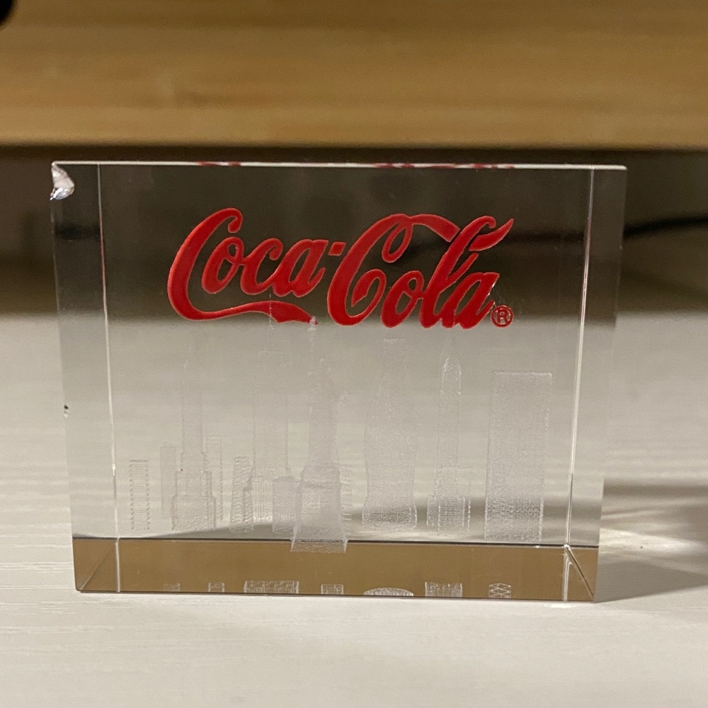 Coca-Cola Red Logo Acrylic Block